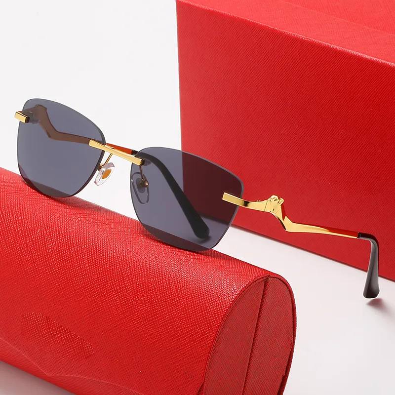 Leopard Frameless multiple styles Men Fashion Trend Street Shooting Sunglasses Women Personality business affairs Mirror_voghion.com