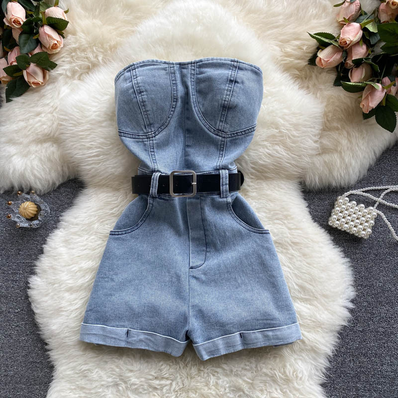 Women's New High Waist Slimming Wide Leg Shorts Small Casual Jumpsuit Hot Girl Pants