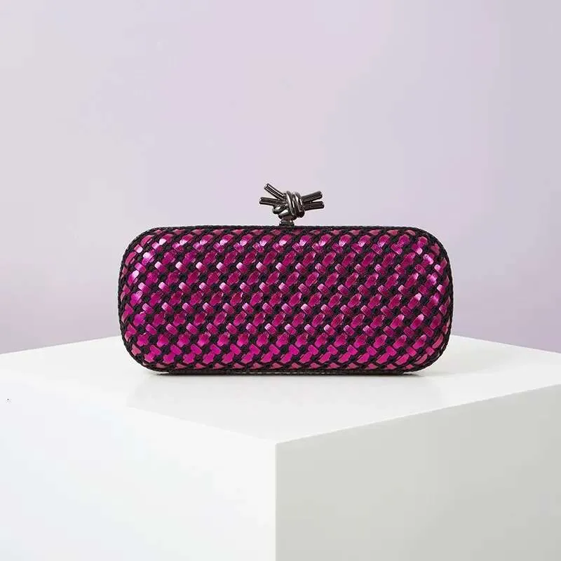 Gold Evening Clutch Bag For Women Leather And Bright E Woven Purse Elegant Ladies Metal Knot Party Handbag Bolsas_voghion.com
