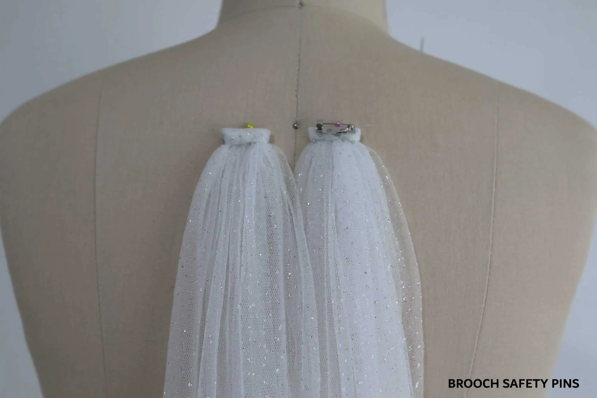 Bridal Cape Veil With Sequins For Women Elegant Wedding Shawl_voghion.com