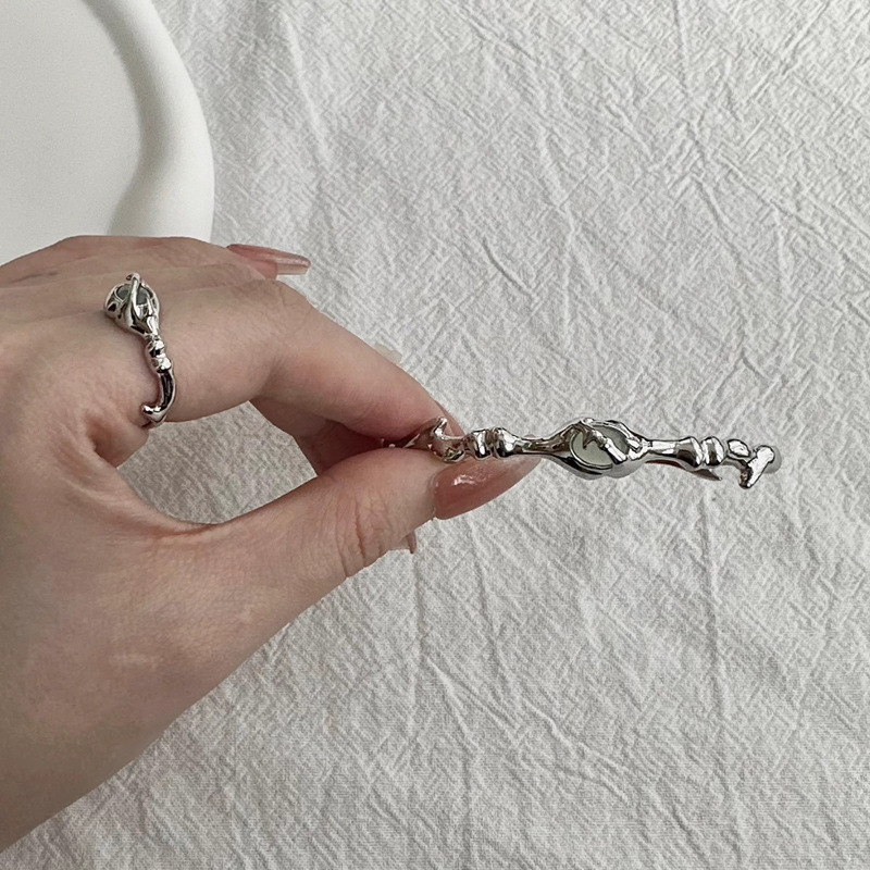 Personalised Jade Bracelet And Index Finger Ring Set For Women_voghion.com