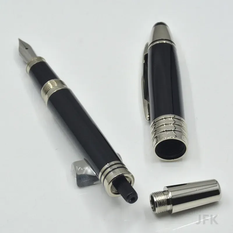 engros Engros Hot Selg JFK Svart Metal Kulepenn / Fyllepenn Skole Kontorskrivesaker Klassisk skriveblekk penner til bursdagsgave_voghion.com
