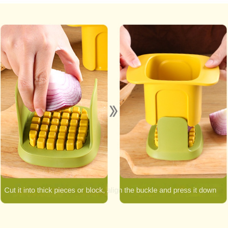 Multifunctional Vegetable Chopper French Fries Cutter Household Hand Pressure Onion Dicer Cucumber Potato Slicer Kitchen Tools_voghion.com