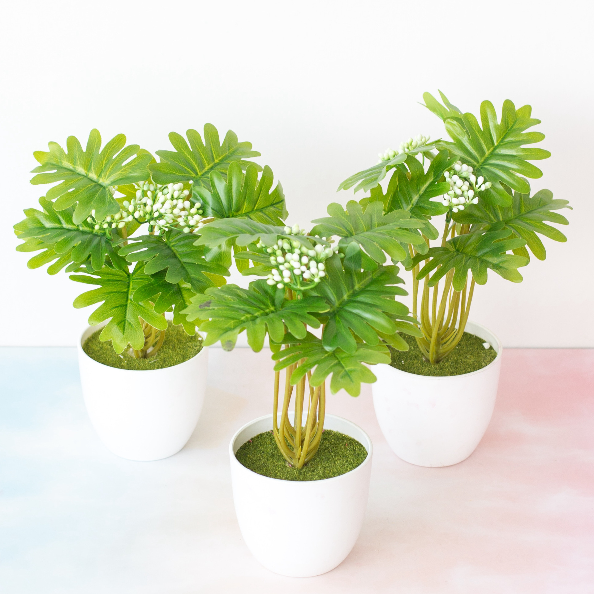Nuovo set di piante artificiali in vaso con 12 teste di tartaruga, foglia e frutta, decorazione per la casa, ornamenti_voghion.com