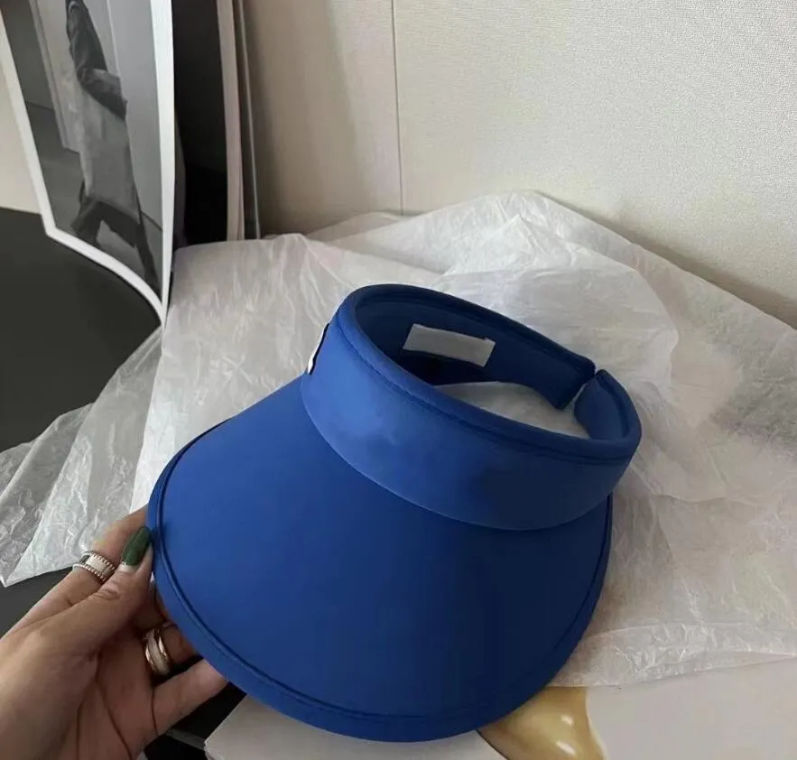 Şapka atkı seti Moda yaz vizör spor boş üst Açık rahat tasarımcı sünger rahat tenis şapka topu_voghion.com