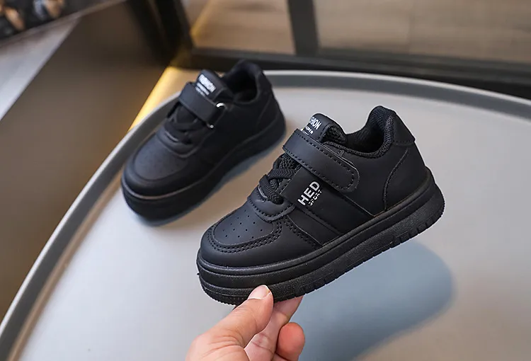 Klettverschluss Sneaker Für Kinder Aus Leder Sport Freizeitschuhe_voghion.com