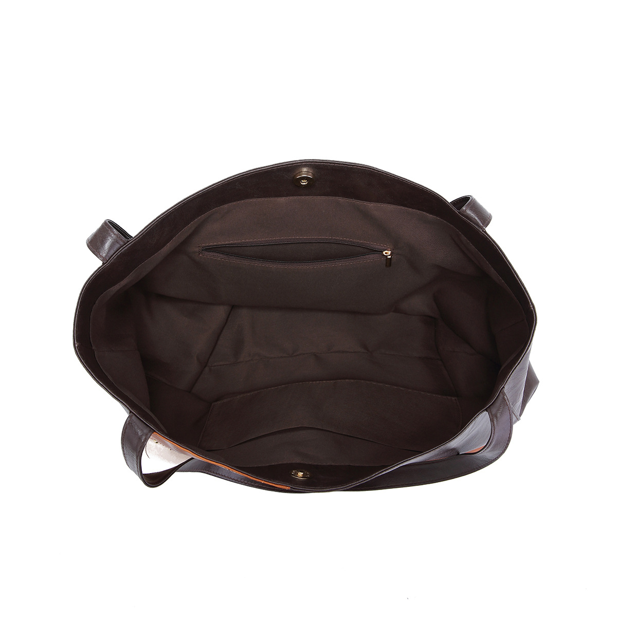 Borsa da donna, stile retrò, con rivetti, cuciture a contrasto, grande capacità, borsa a tracolla da donna_voghion.com