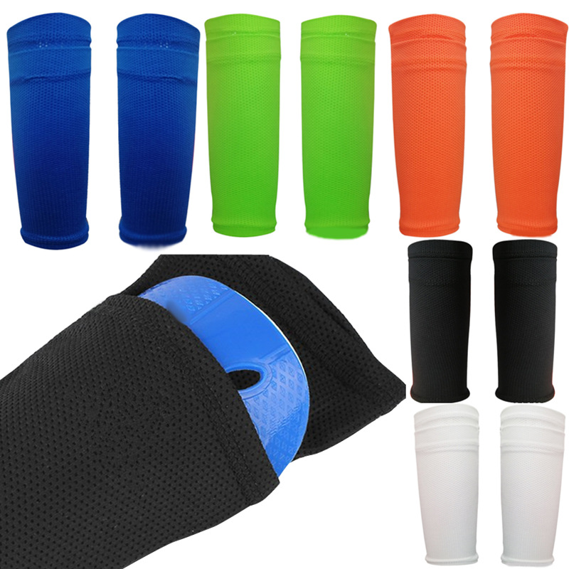 Manchon de protection des jambes de football Manchon de protection des jambes double pour adultes et enfants Manchon de protection des jambes