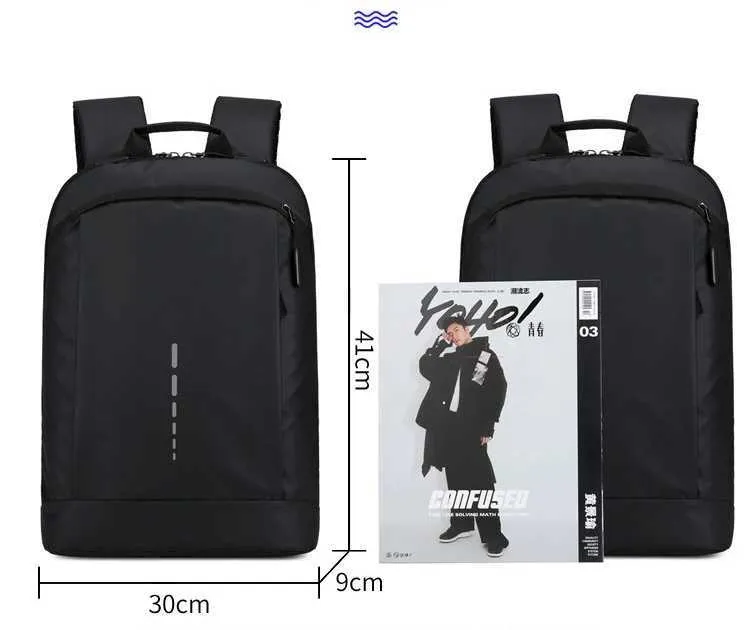 Sac à dos ultra léger et imperméable pour homme, sac à dos élégant pour ordinateur portable 15,6 pouces C241011C241011_voghion.com