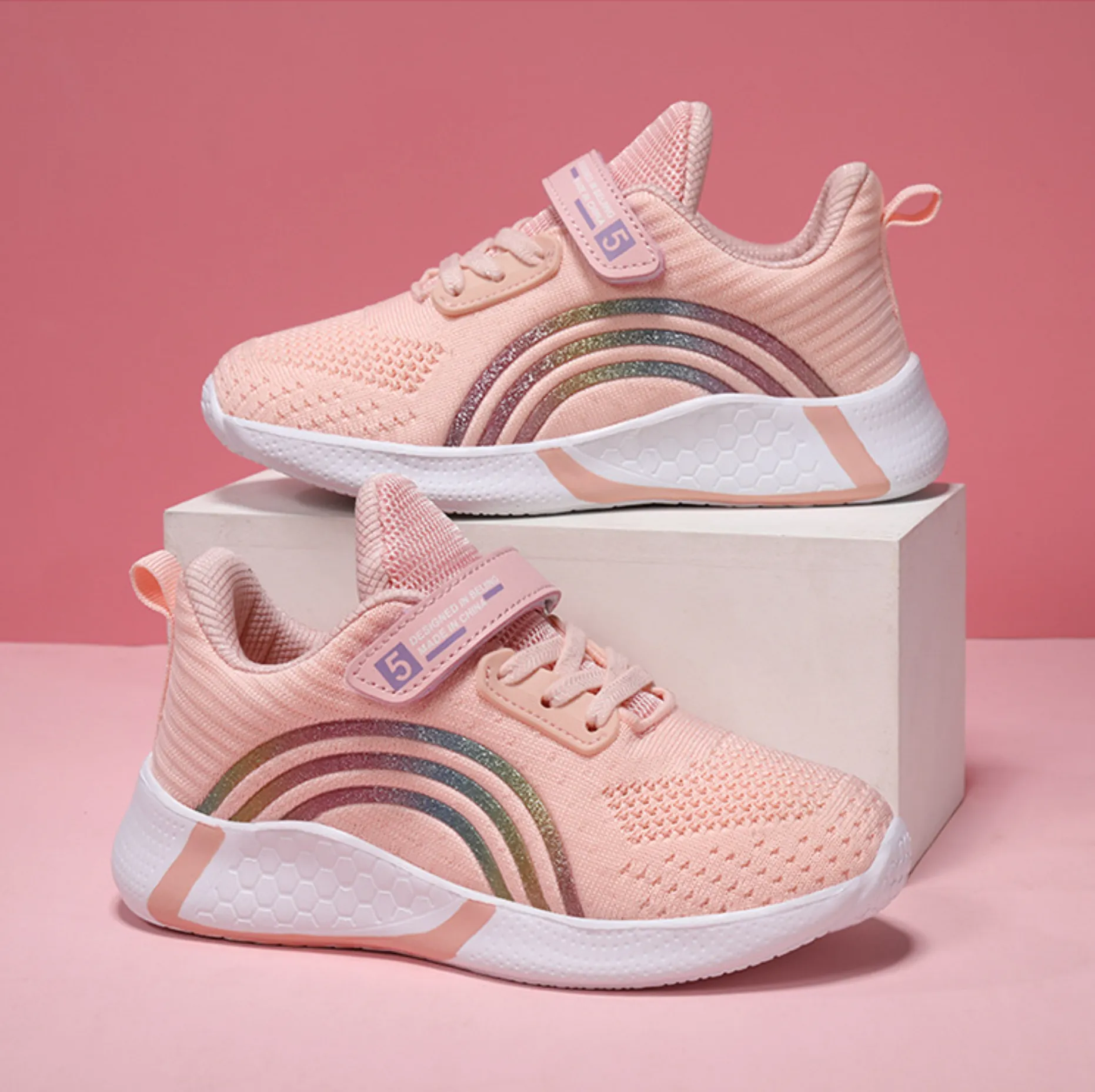 Kids For Girls Toddler Walking Sneakers Breathable Soft Anti-Slip Running Happysteps Sports Youth Trainers Shoes Big_voghion.com