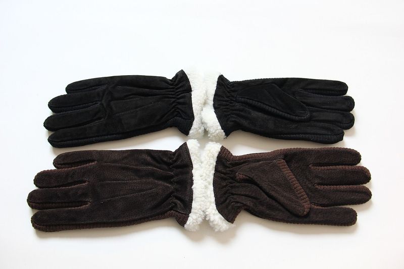 Cycg Protection Cold-proof Suede Rider Warm Gloves Take-out Outdoor Windproof Motorcycle Men's Winter Thickened Veet_voghion.com
