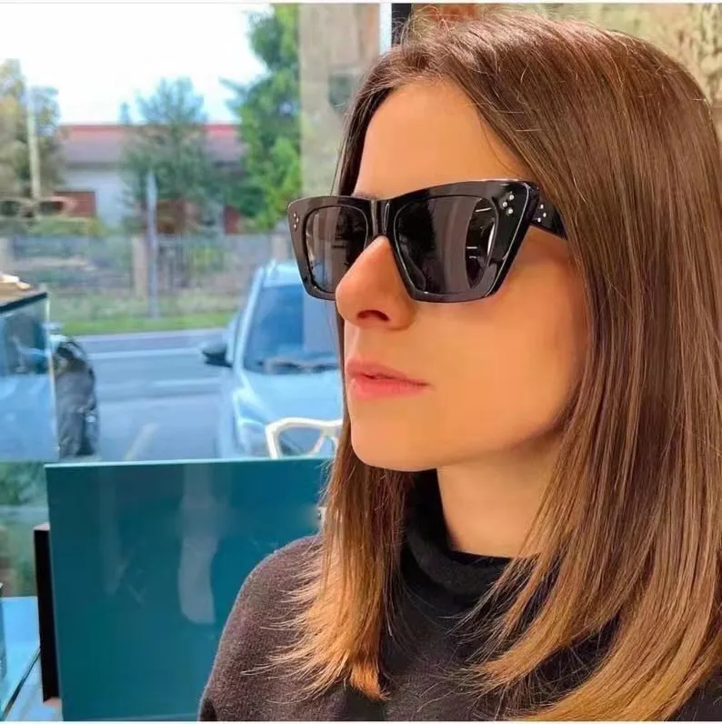 Occhiali da sole 2024 Moda Donna Cat-eye Casual Personalità Occhiali da guida Uomo 4s187_voghion.com