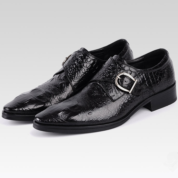 men shoes formal alligator shoes