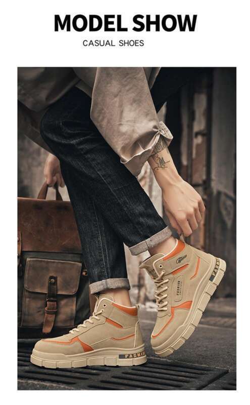 Herbst Neue atmungsaktive High Top Martin Stiefel Herren Britische rutschfeste Arbeitskleidung Casual Arbeitsschutzschuhe Herren_voghion.com