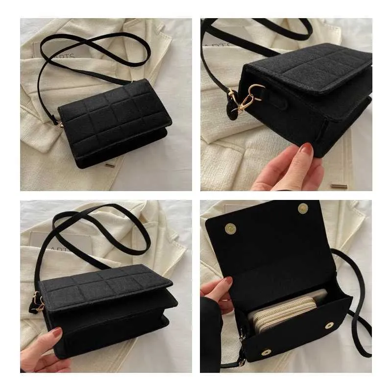 Women's Square Crossbody Bag, Large Capacity Shoulder Handbag_voghion.com