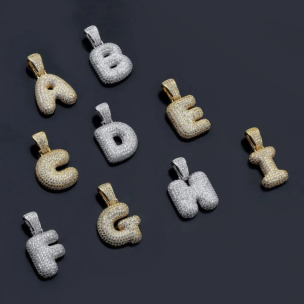 Gioielli Hip Hop da uomo, moda, collana con ciondolo a forma di lettera ghiacciata, lettere iniziali in oro, collane per uomo_voghion.com