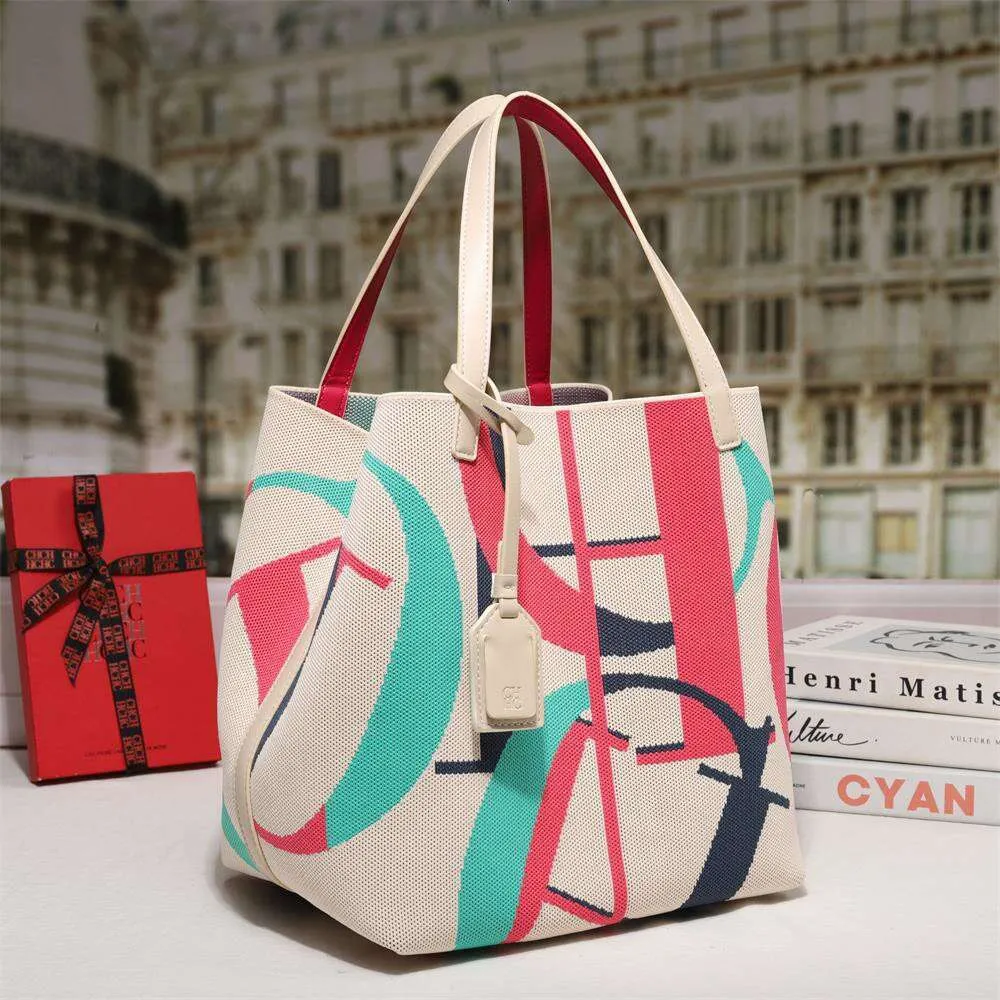 CHHC Brand Large Capacity Handbag Retro Design New Shopping Beach Vacation Travel Fashion Ladies Bucket Bag_voghion.com