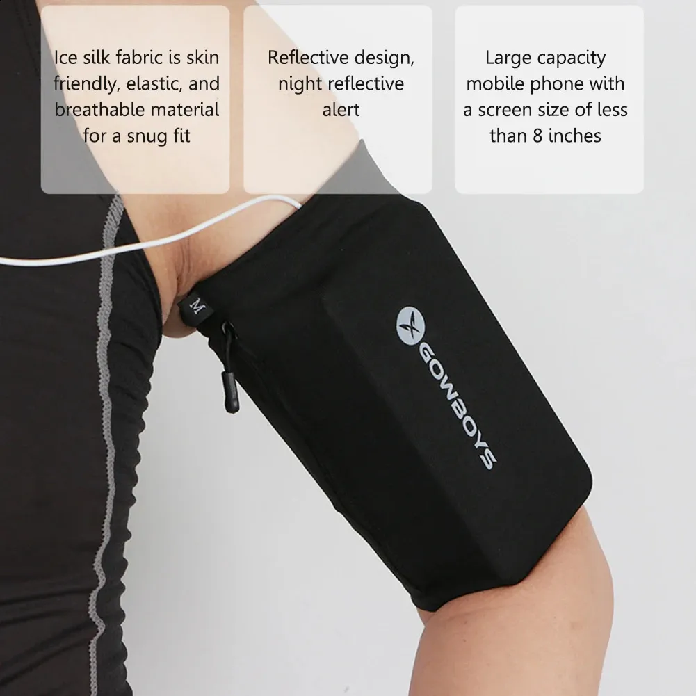 Mobile Arm Waterproof Cell Phone Armband Bag Portable Elastic Running Jogging Case Cover for 240826_voghion.com