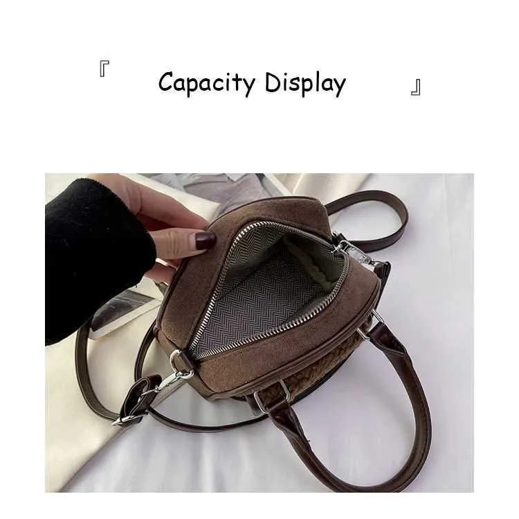 Mini borsa a tracolla in camoscio per donna borsa a spalla versatile_voghion.com