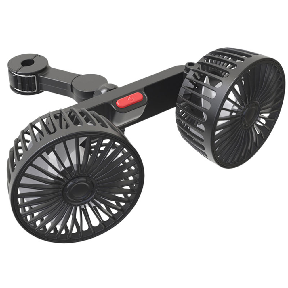 Autosëtz Réckkühlventilator USB Oplueden Tragbare Duebelkapp Autoventilator 360 Grad Rotatioun Auto Kappstëtz Belëftungsventilator Halskühler_voghion.com
