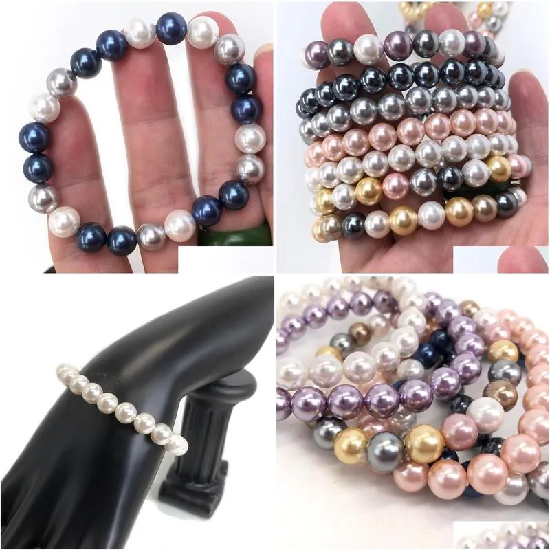 Parelarmband elastisch voor dames en heren sieraden cadeau_voghion.com