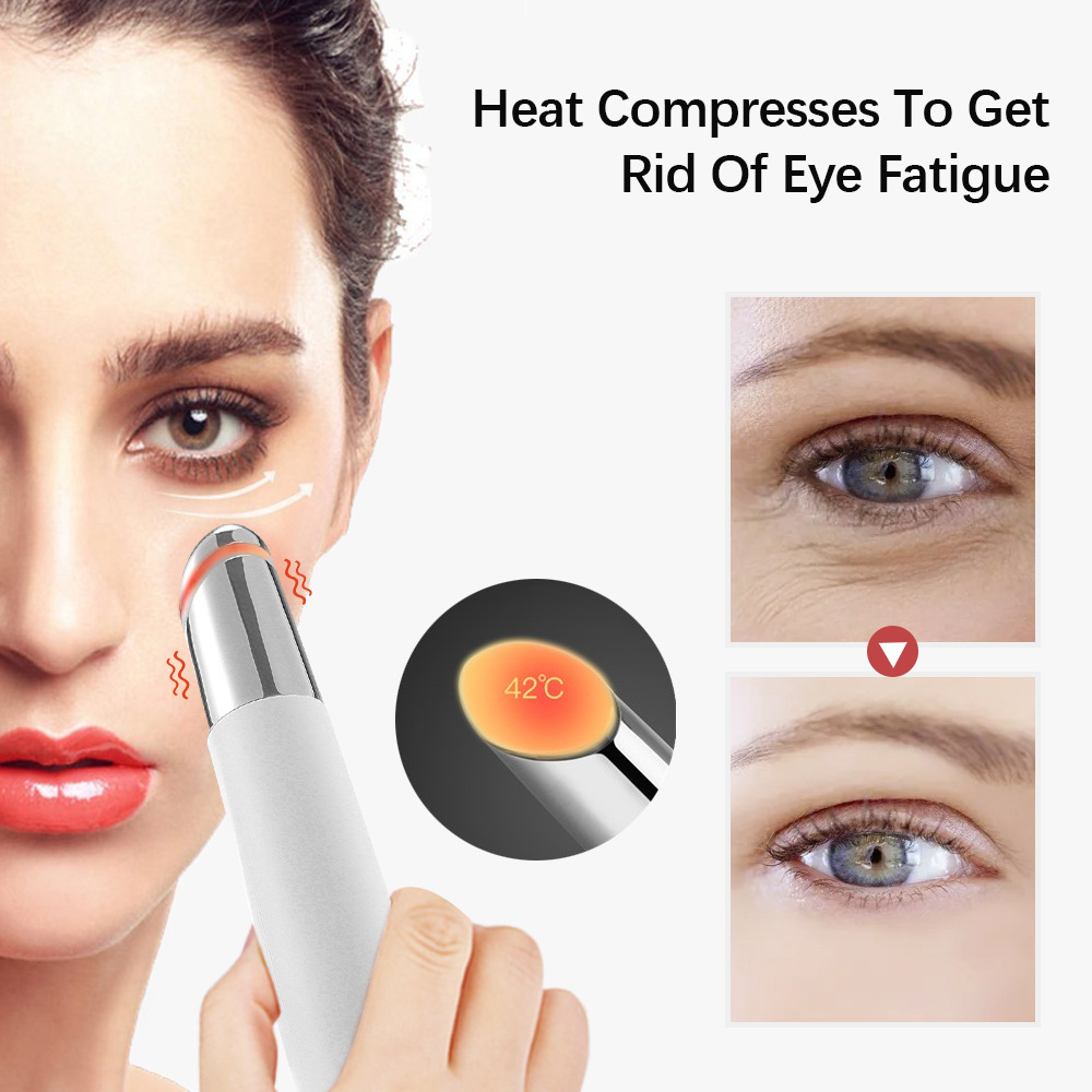 Electric eye beauty instrument Heating eye and lip massage pen vibration introduction instrument crow's feet dark circles lift eye beauty instrument_voghion.com