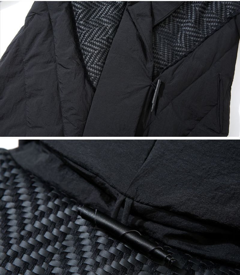 Giacca invernale bianca nuova di media e lunga lunghezza, cappotto da donna ispessito e largo, gonna con mantello, piumino_voghion.com