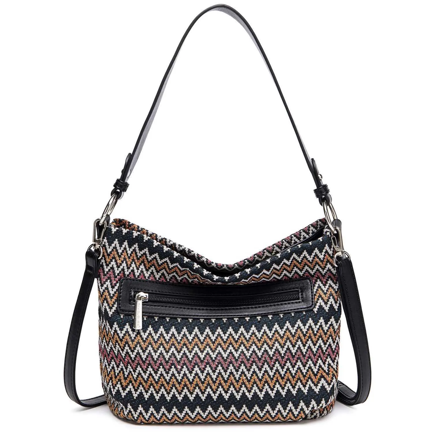 David Jones Original Stilvolle Handtaschen für Frauen Marke Schulter Messenger Weiche Polyester Top Griff Tasche Crossbody_voghion.com