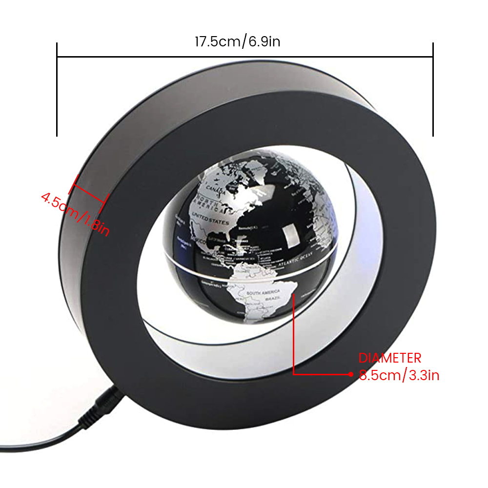Levitating Lamp Magnetic Levitation Globe LED World Floating Lamp Rotating Globe Lights Bedside Lights Novelty Christmas Gifts_voghion.com