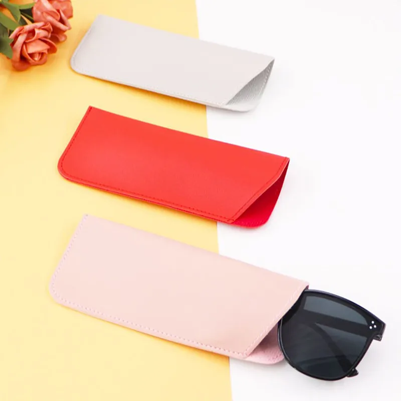 1 étui à lunettes en cuir PU, housse de protection pour lunettes de soleil, étui de lecture, accessoires_voghion.com