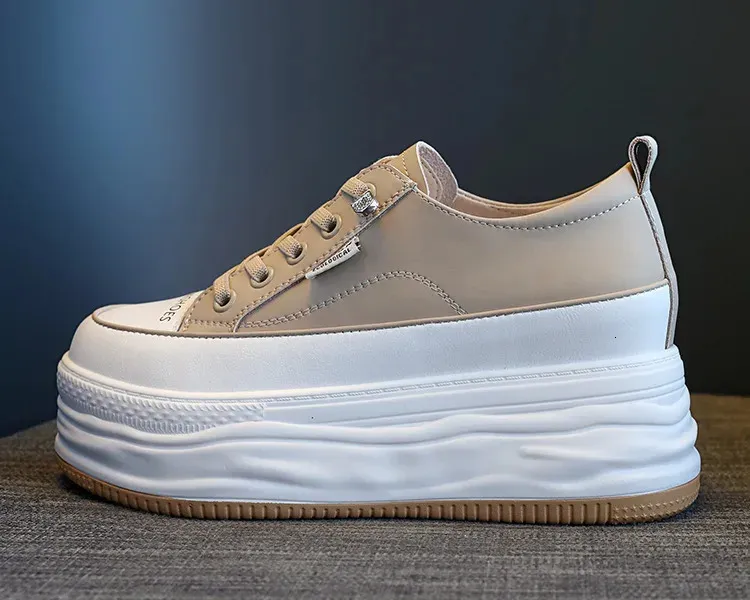 7cm rindsleder vulkanisierte plattform keilförmigen versteckte schnürsenkel schnürsenkel erhöhen lässige mode sport frauen_voghion.com