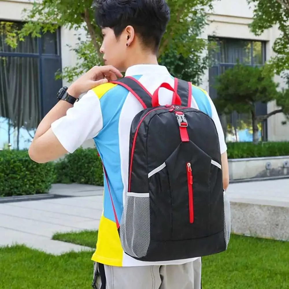 Sac à dos de sport d'extérieur imperméable à l'eau, sac d'alpinisme Oxford de grande capacité, sac de voyage léger et pliable à la mode_voghion.com