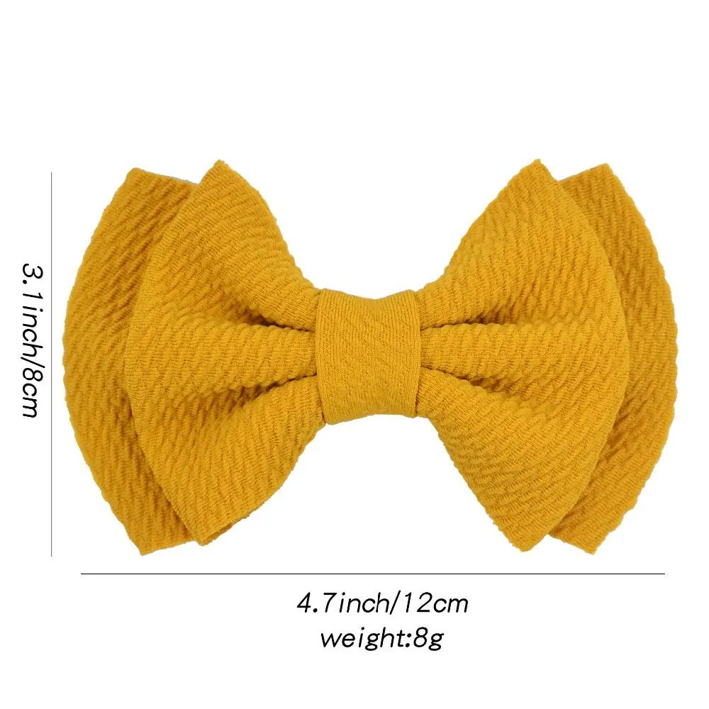 20 Teile/los 4,7 Zoll Stoff Zurück Zu Schule Bogen Clips Baby Mädchen Haar Zubehör für Kinder Kinder_voghion.com