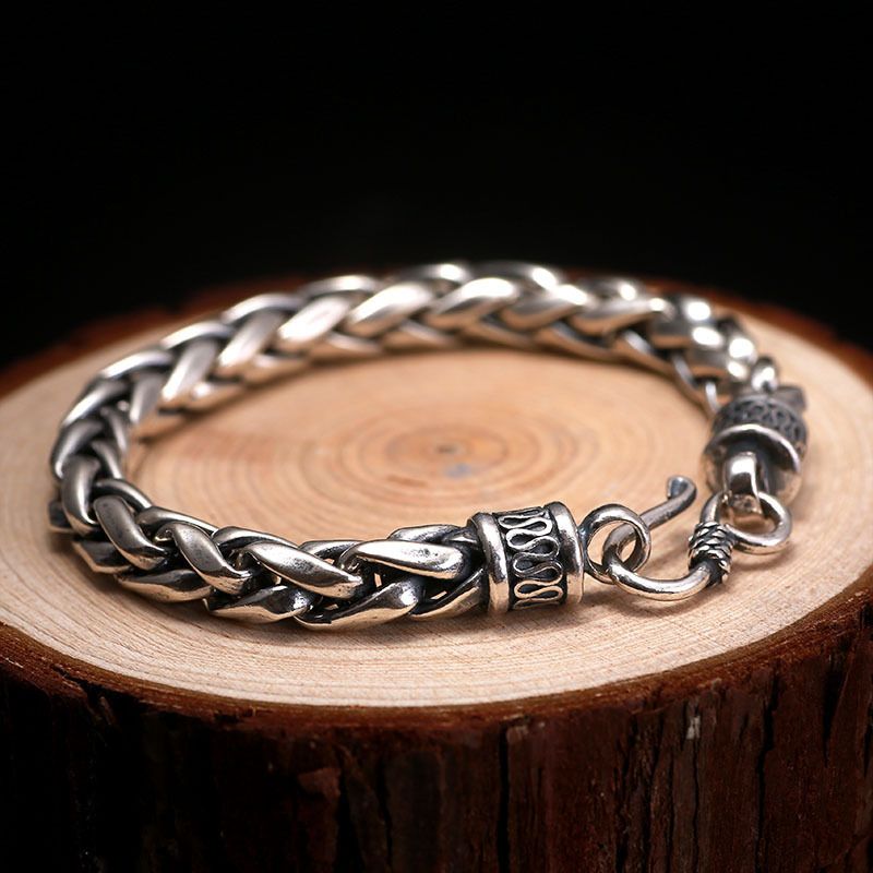 Heißer selg neue mode männer der kiel trendy woven punk armband_voghion.com