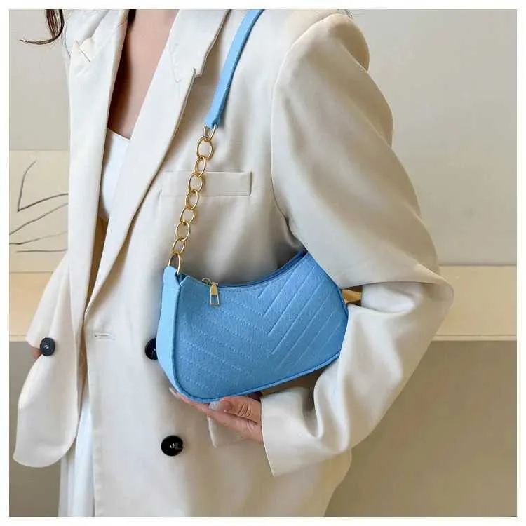 Mini borsa a tracolla da donna alla moda in feltro, design di alta qualità, borsa da ascella, bellissimo portafoglio, borsa a sella a mezzaluna 2024_voghion.com