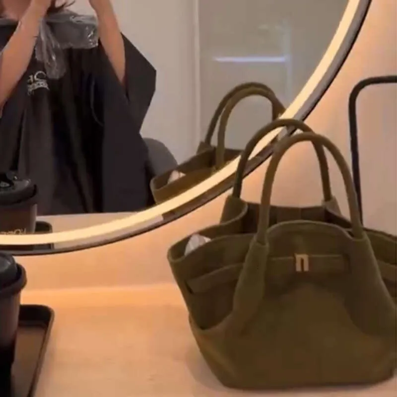 Nuova borsa a mano in pelle scamosciata opaca, borsa a tracolla da donna, grande capacità_voghion.com