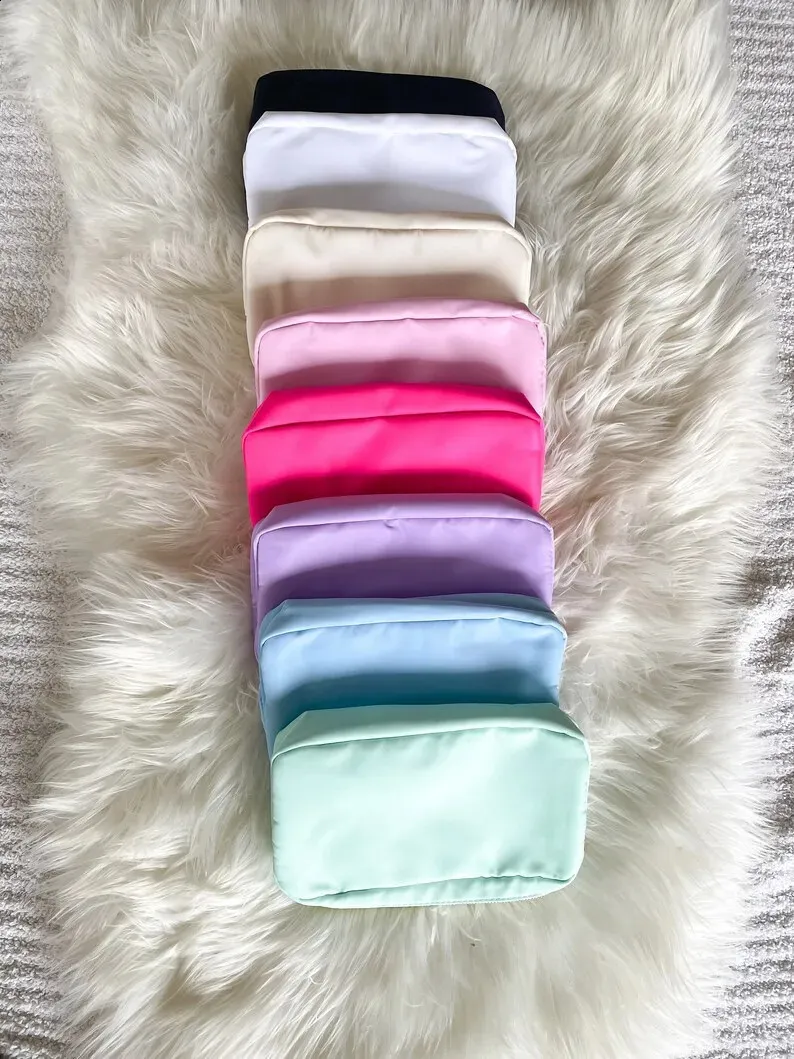 Factory Wholesale Multi Color Women Makeup Waterproof Nylon Brush Custom Pouch Cosmetic Bag 241120_voghion.com