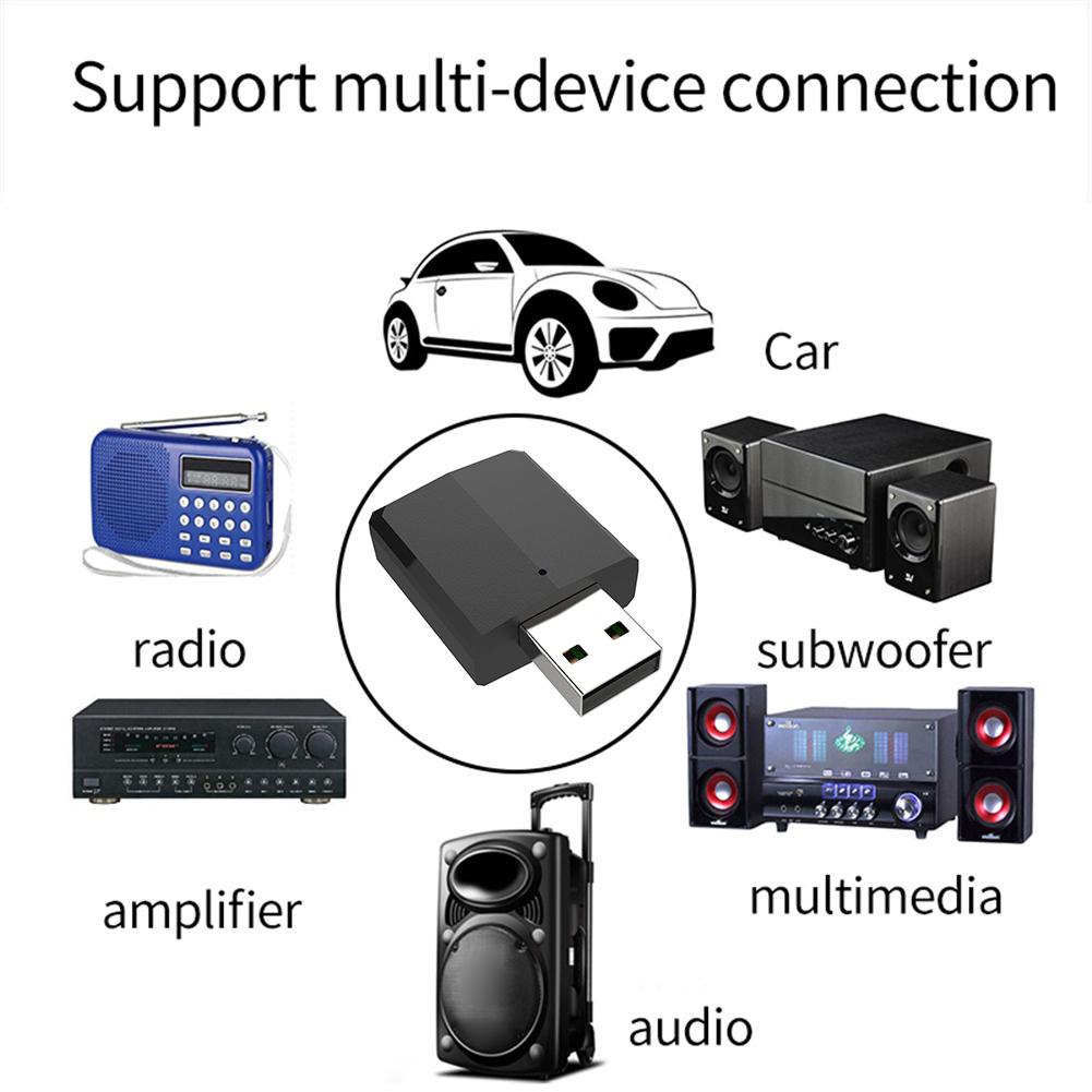 ZF-169 Plus 3 an 1 USB Adapter Bluetooth 5.0 Audio Sender/Empfänger 3,5mm Kabel Fir TV PC Auto Kopfhörer Telefonen Mp3 ZF-169Plus_voghion.com