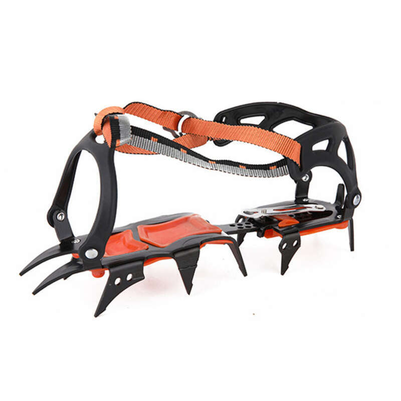 AYXSEE Outdoor 12 Tooth Slip Double Row Hole Adjustment Mountaineering Climbing Ice Anti Skating Fishing Snow Claw_voghion.com