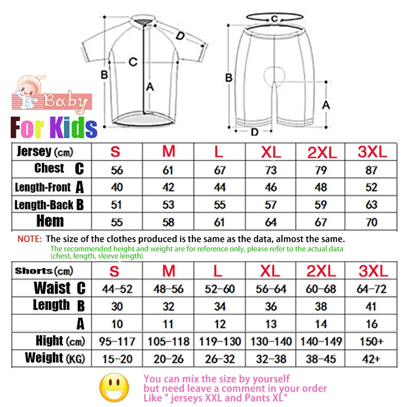 Orbea Team Summer Children Cycling Jersey Set Boys Bike Clothing Shorts Sets Kids Bicycle Ropa Ciclismo/breathable And_voghion.com