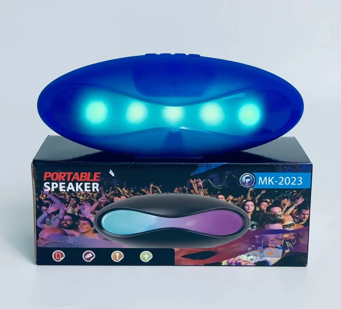 New Rugby Mini Bluetooth Speaker Portable Wireless Speakers Sound 3D Stereo Music Surround TF USB Super Bass Column_voghion.com