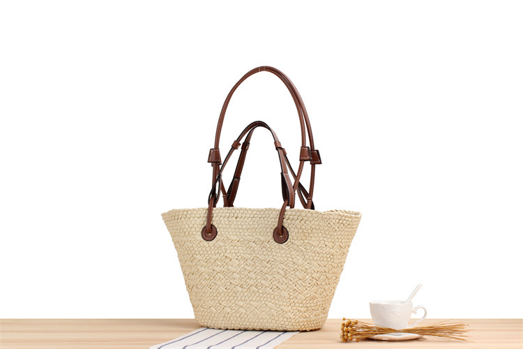 Neue mit großer Kapazität eine Schulter, europäische und amerikanische Mode, gewebte Tasche aus Papier für den Summer_voghion.com