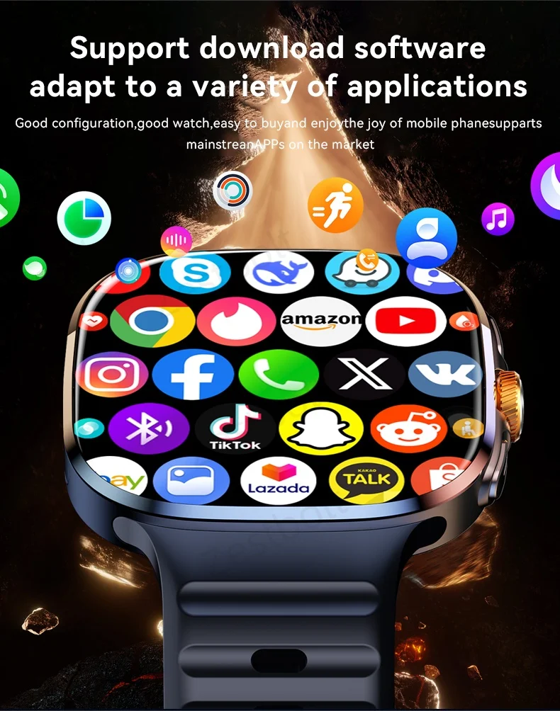 M99 Smartwatch Mit Amoled Display Und Drehbarer Kamera Android_voghion.com