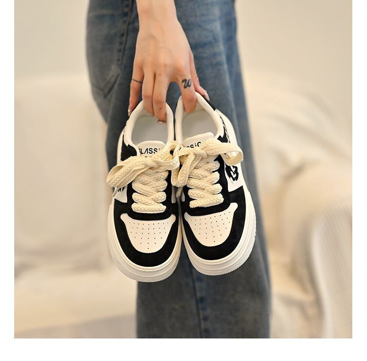 Bereit Lager Koreanischen Stil Mode frauen heißer lauf flache modelle Alle-spiel dicken sohlen casual sport schuhe Yoga_voghion.com