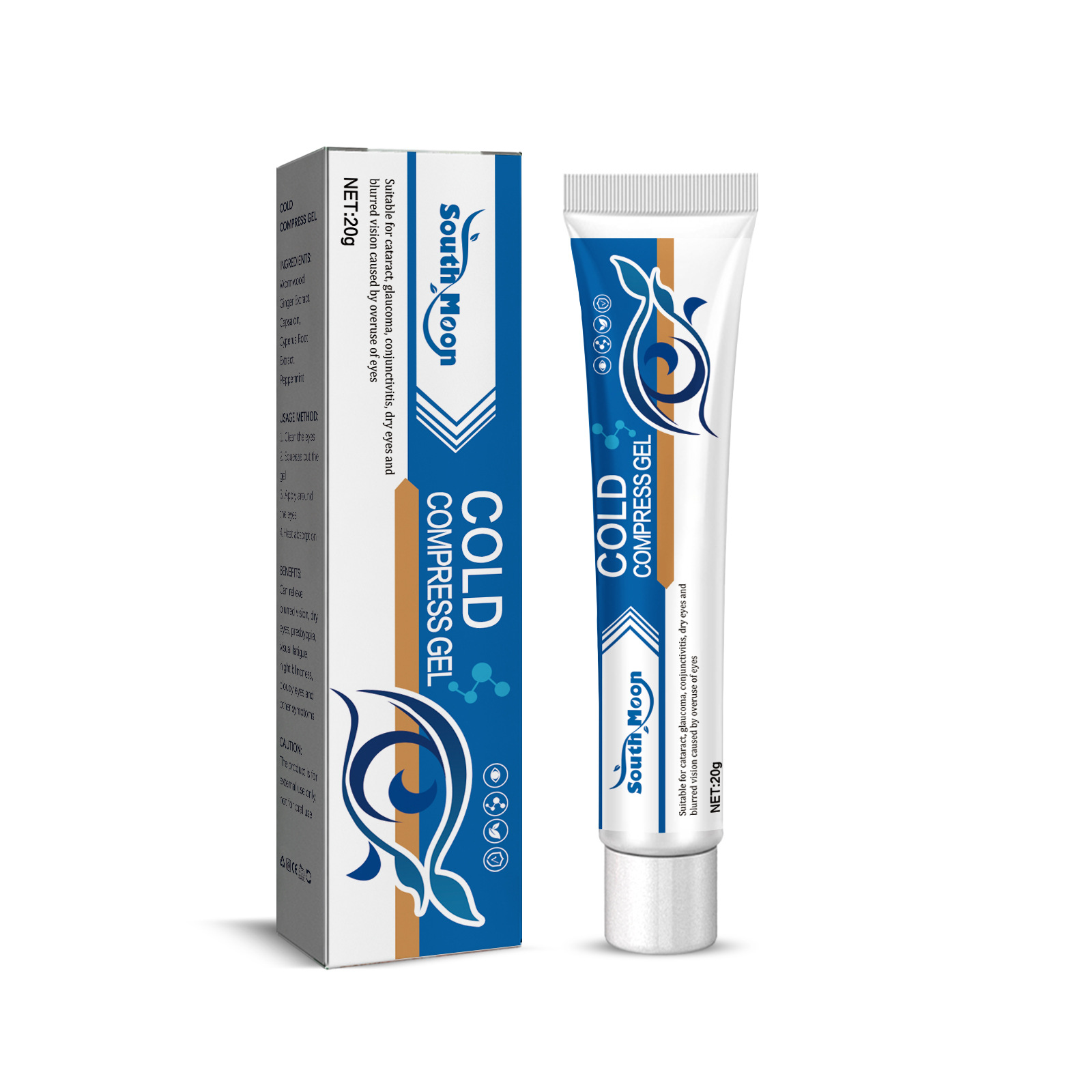 South Moon Eye Cold Compress Gel Dry Eye Itching Eyes Fatigue Blurred Eyes Improvement Eye Care Gel_voghion.com