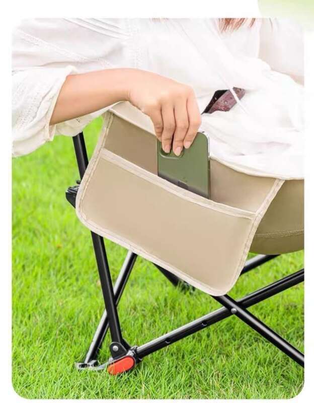Three Level Adjustable Lounge Outdoor Moon Folding Camping Chair, Portable Office Nap Beach Chair_voghion.com