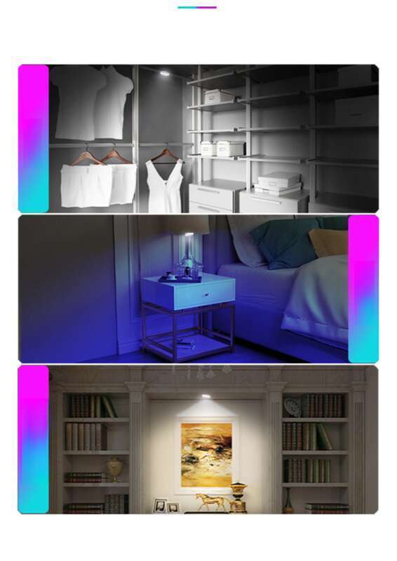 Lampe d'ambiance rechargeable avec port USB, interrupteur tactile pour plusieurs modes de réglage, charge cyclique, plafonnier_voghion.com