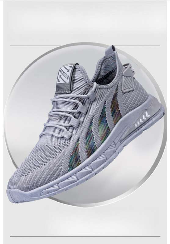 spring Sports Korean Flyknit Running Casual Comfortable Trend Style Dad Men's Shoes_voghion.com