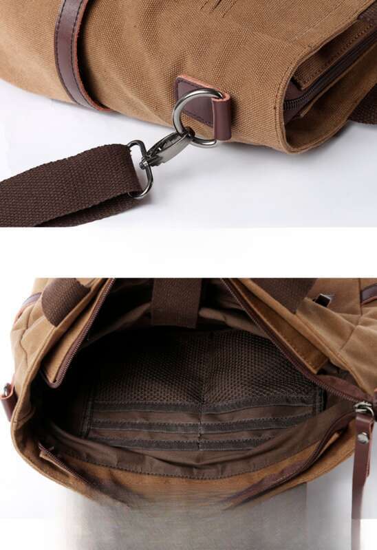 Men's Canvas Shoulder Crossbody Computer Bag, Men's Casual Bag_voghion.com