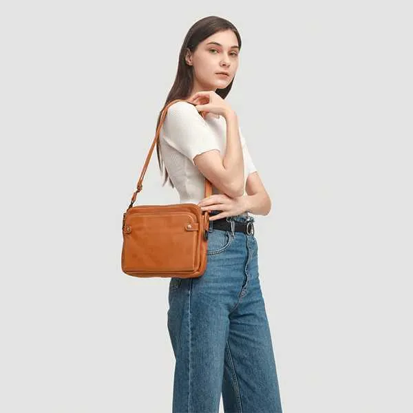 Borsa a tracolla donna in ecopelle a tre scomparti pochette borsa_voghion.com